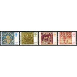 REL Gran Bretaña 813/16 1976 Navidad Tapices medievales MNH