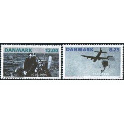 TRA1 Dinamarca Denmark 1105/06  1995 50 Años de la victoria y fin de la 2ª guerra mundial en Europa MNH