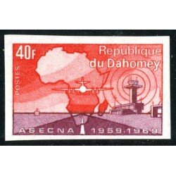 TRA1 MI1 Dahomey Nº 289 Sin dentar 1969 MNH TRA1 MI1 Dahomey Nº 289 Sin dentar 1969 MNH