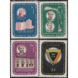Colombia A- 411/14  1962 75º Aniversario de la Sociedad de Ingenieros MNH