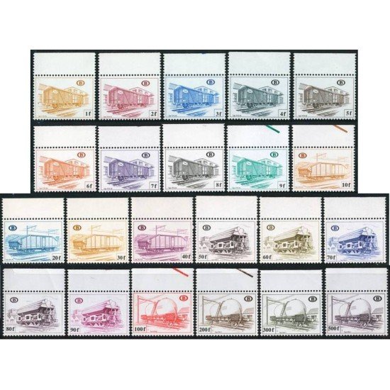 TRA1 Bélgica Belgium Nº 433/54 Códigos Postales MNH TRA1 Bélgica Belgium Nº 433/54 Códigos Postales MNH