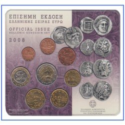 Grecia 2008 Cartera Oficial Monedas Blister € euro
