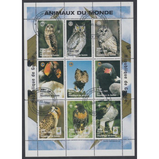 Guinea Guinee 1213/21 1998 Animales del Mundo en Minipliego