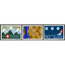 TRA2  Suiza Switzerland 803/05 1968 Sellos de propaganda MNH