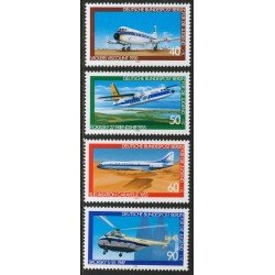 TRA2  Alemania Berlín 578/81 1980 La aviación Aviones Planes MNH