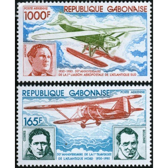 TRA2  Gabón A 232/33  1980 MNH