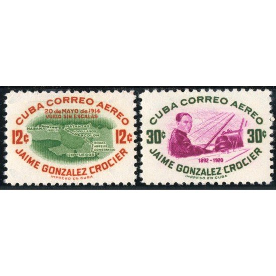 TRA2 Cuba A- 116/17 Jaime González Crocier MNH