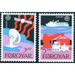 TRA2 Islas Feroe Nº 160/61 MNH TRA2 Islas Feroe Nº 160/61 MNH