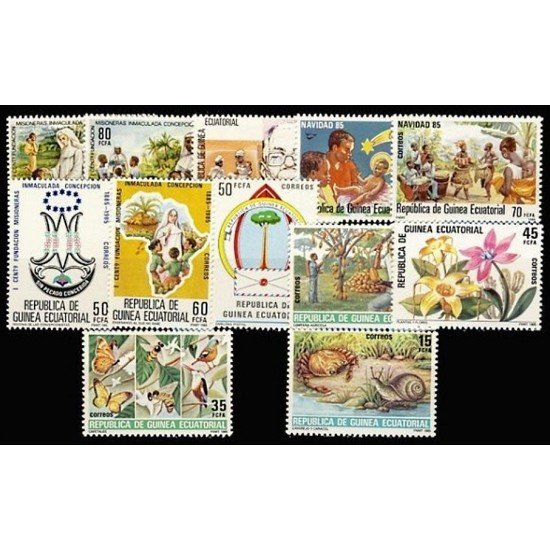 Guinea Ecuatorial Año completo Year complete 1985 MNH