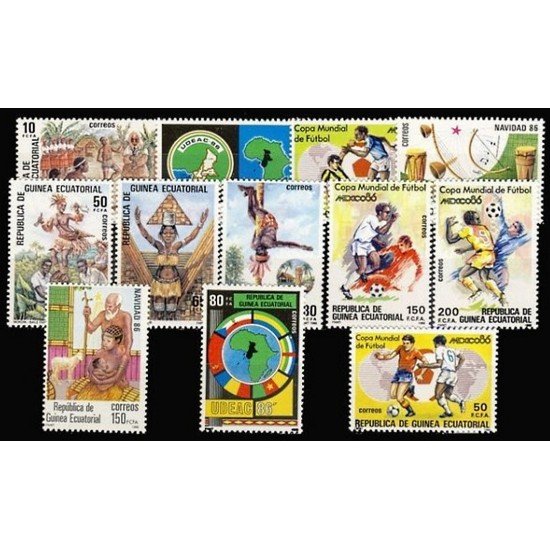 Guinea Ecuatorial Año completo Year complete 1986 MNH