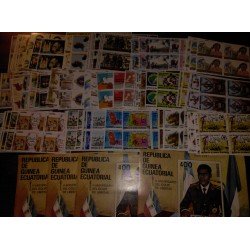 Colección Collection Guinea Ecuatorial 1981-1990 Bl.4 Completa