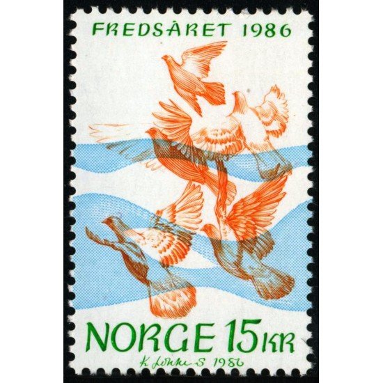 FAU1 Noruega Norway Nº 914 1986 MNH FAU1 Noruega Norway Nº 914 1986 MNH
