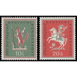 FAU1 Alemania Federal Germany Nº 157/58 MNH FAU1 Alemania Federal Germany Nº 157/58 MNH