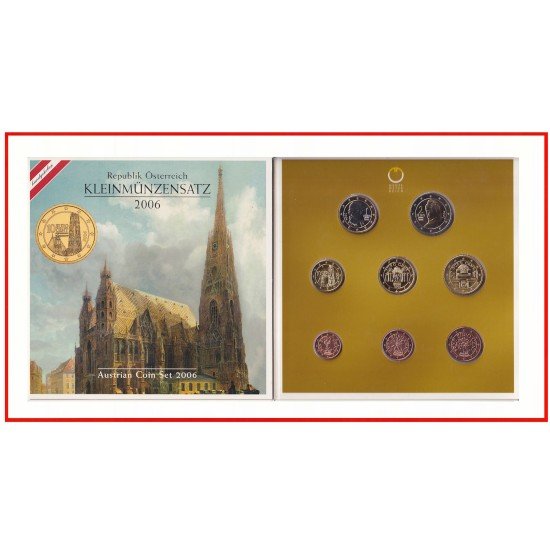 Monedas Euros Austria Cartera 2006 Monedas Euros Austria Cartera 2006