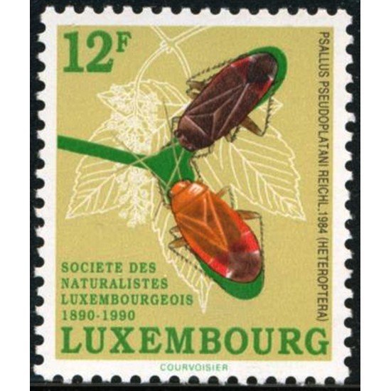 FAU2 Luxemburgo Luxembourg 1197 1990 Centenario de la sociedad de naturalistas MNH FAU2 Luxemburgo Luxembourg 1197 1990 Centenario de la sociedad de naturalistas MNH