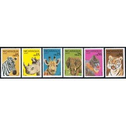 Nicaragua A- 1152/57 1986 Protección de animales salvajes MNH