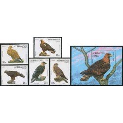 FAU2  Azerbaijan  Nº 167/71 + HB 10  1994 fauna    MNH