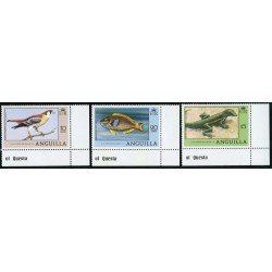 FAU3  Anguilla  Nº 269/71/77 fauna  MNH
