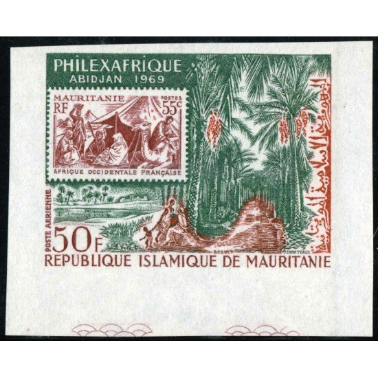 FAU3 Mauritania Nº A 84 Sin dentar 1969 MNH FAU3 Mauritania Nº A 84 Sin dentar 1969 MNH