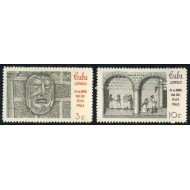 FAU3 Cuba 665/66 1963 Buzón Colonial Plaza de la Catedral SXIX MNH FAU3 Cuba 665/66 1963 Buzón Colonial Plaza de la Catedral SXIX MNH