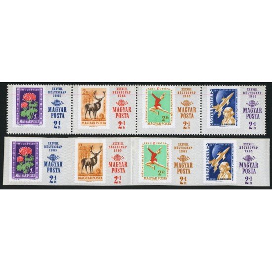 FAU3  Hungría Hungary  Nº 1776/79 Dentada y sin dentar  1965  MNH
