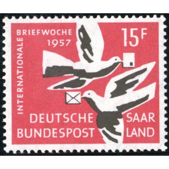 FAU4 Sarre 390 1957 MNH