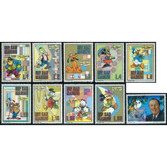 FAU4 San Marino Nº 769/78 1970 MNH FAU4 San Marino Nº 769/78 1970 MNH