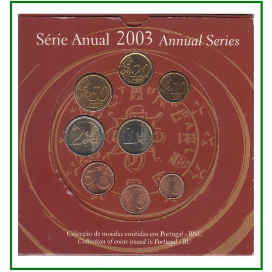 Monedas Euros Portugal Cartera 2003 Monedas Euros Portugal Cartera 2003