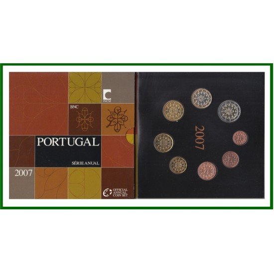 Monedas Euros Portugal Cartera 2007 Monedas Euros Portugal Cartera 2007