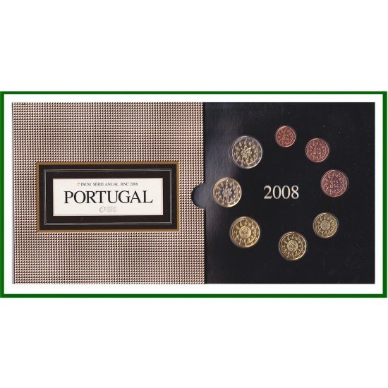 Monedas Euros Portugal Cartera 2008 Monedas Euros Portugal Cartera 2008