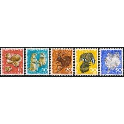 FAU5 Suiza Switzerland 759/63 1966 Pro juventud Animales salvajes MNH FAU5 Suiza Switzerland 759/63 1966 Pro juventud Animales salvajes MNH