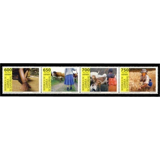 Guinea Ecuatorial 490/93 2014 Agricultura familiar Fauna MNH