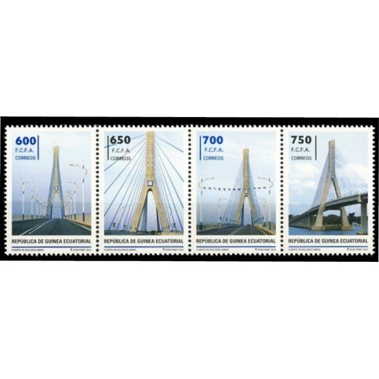 Guinea Ecuatorial 494/97 2014 Puente Bridge Bolondo Mbini MNH Guinea Ecuatorial 494/97 2014 Puente Bridge Bolondo Mbini MNH