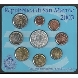 Monedas Euros San Marino Cartera 2003 + 5€ (plata) Monedas Euros San Marino Cartera 2003 + 5€ (plata)