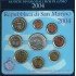 Monedas Euros San Marino Cartera  2004 + 5€ (plata)