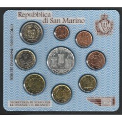 Monedas Euros San Marino Cartera 2005 + 5€ (plata) Monedas Euros San Marino Cartera 2005 + 5€ (plata)