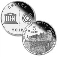 España Spain 2015 5 Euros 5€ II Serie Ciudades Patr. de la Humanidad Cuenca España Spain 2015 5 Euros 5€ II Serie Ciudades Patr. de la Humanidad Cuenca