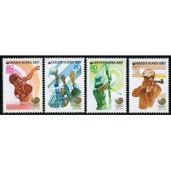 TEM Corea del Sur South Korea  Nº 1338/41 + HB  408/01 1988 JJOO Seúl  MNH