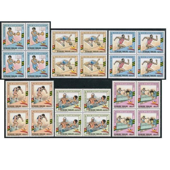 TEM Togo 1281A/D + A 663A/B Bloque 4 1992 MNH TEM Togo 1281A/D + A 663A/B Bloque 4 1992 MNH