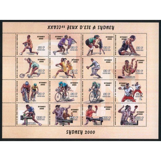 TEN Niger 1769/84 2000 MNH TEN Niger 1769/84 2000 MNH