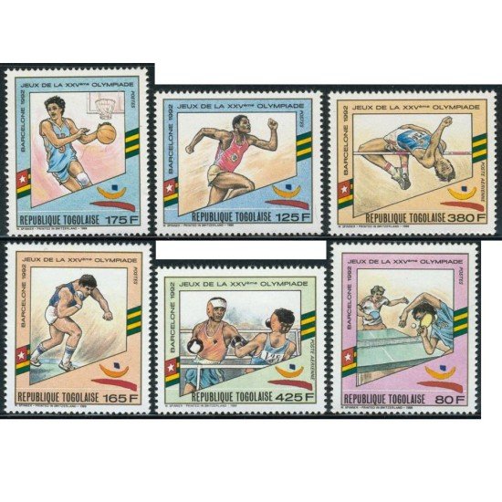 TEM Togo 1281A/D + A 663A/B 1992 MNH TEM Togo 1281A/D + A 663A/B 1992 MNH