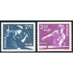TEN Suecia Sweden 1308/09 1985 Campeonatos del mundo de tenis mesa MNH TEN Suecia Sweden 1308/09 1985 Campeonatos del mundo de tenis mesa MNH