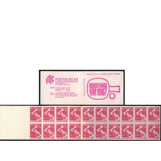 TEN  Suecia Sweden  Nº 561a  Carnet  1967   MNH