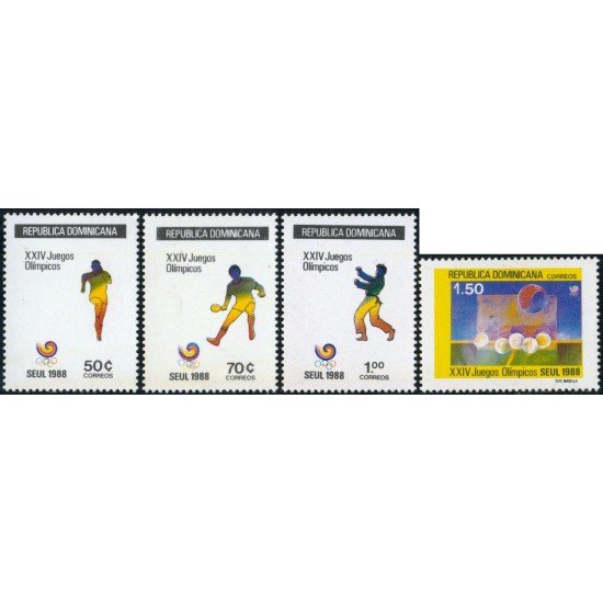 TEN  Rep. Dominicana 1041A/D 1988   MNH