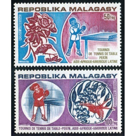 TEN Madagascar A 137/38 MNH TEN Madagascar A 137/38 MNH