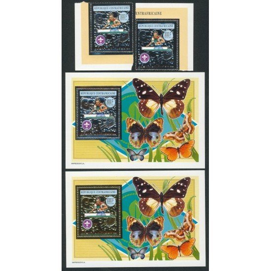 TEN Rep. Centroafricana Nº 1844C/D + HB 202/03 2002 MNH TEN Rep. Centroafricana Nº 1844C/D + HB 202/03 2002 MNH