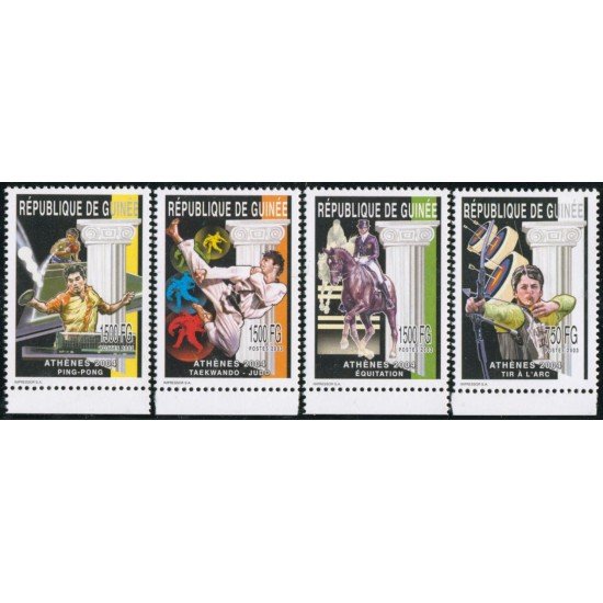 TEN Guinea Guinee 2597/2599/01 Sueltos  2004   MNH