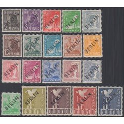 Alemania Berlín DEUTSCHE BERLIN Yvert 1/20 Scott 9N1-9N20 1948 MH