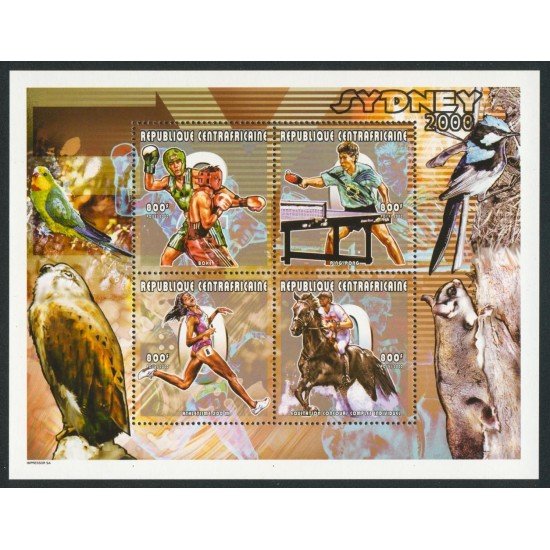 TEN Rep. Centroafricana Nº 1619/22 2000 MNH TEN Rep. Centroafricana Nº 1619/22 2000 MNH