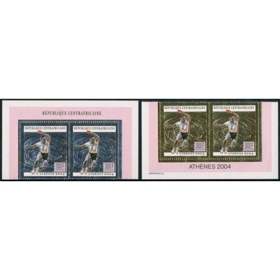 TEN Rep. Centroafricana  Nº 2909/10 Pareja   2004   MNH